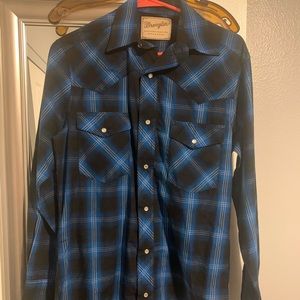 Wrangler western pearl snap